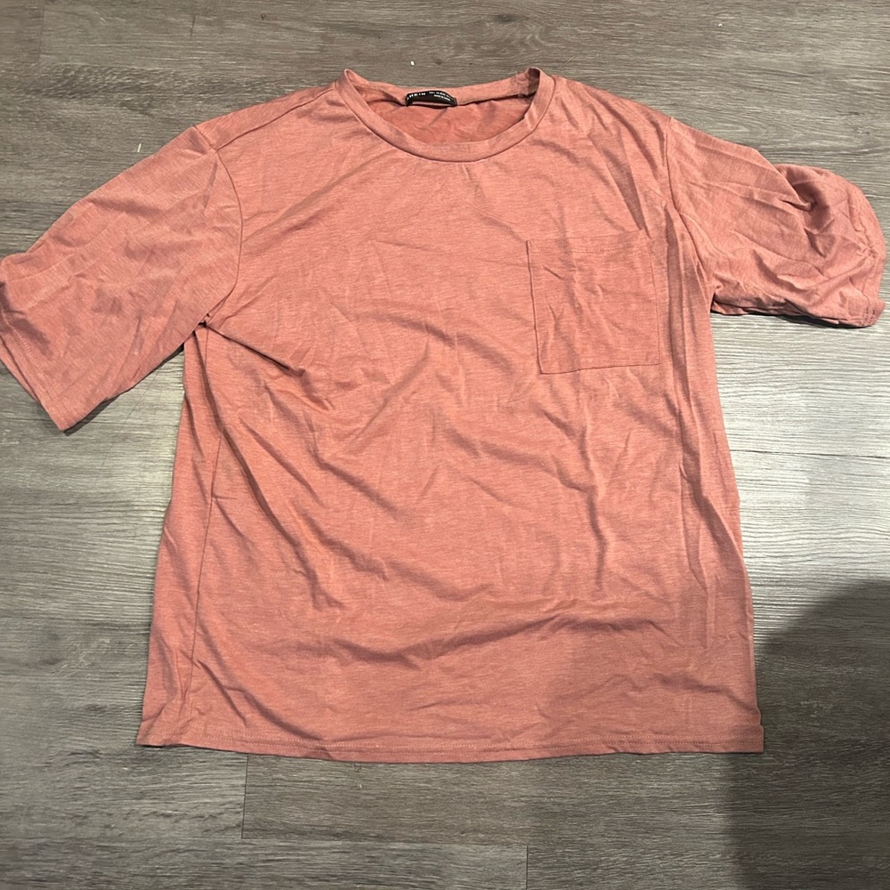 SHEIN Women's Pink Short Sleeve Tee
